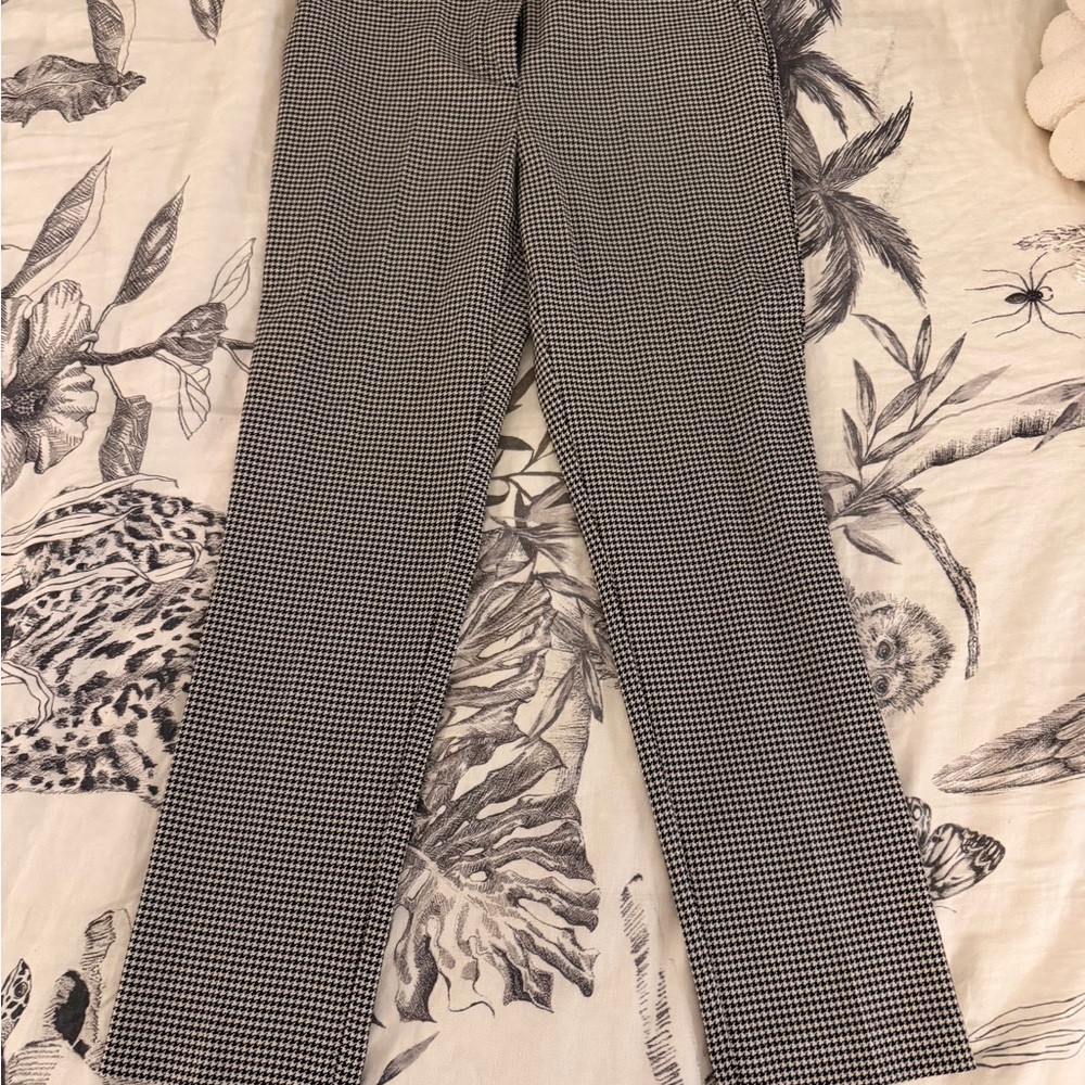 Rachel Zoe Monochrome Houndstooth Pants